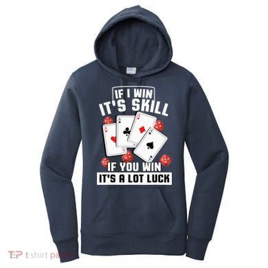 Poker Gifts Blackjack Jackpot Gambling Casino Player Women's Hoodie