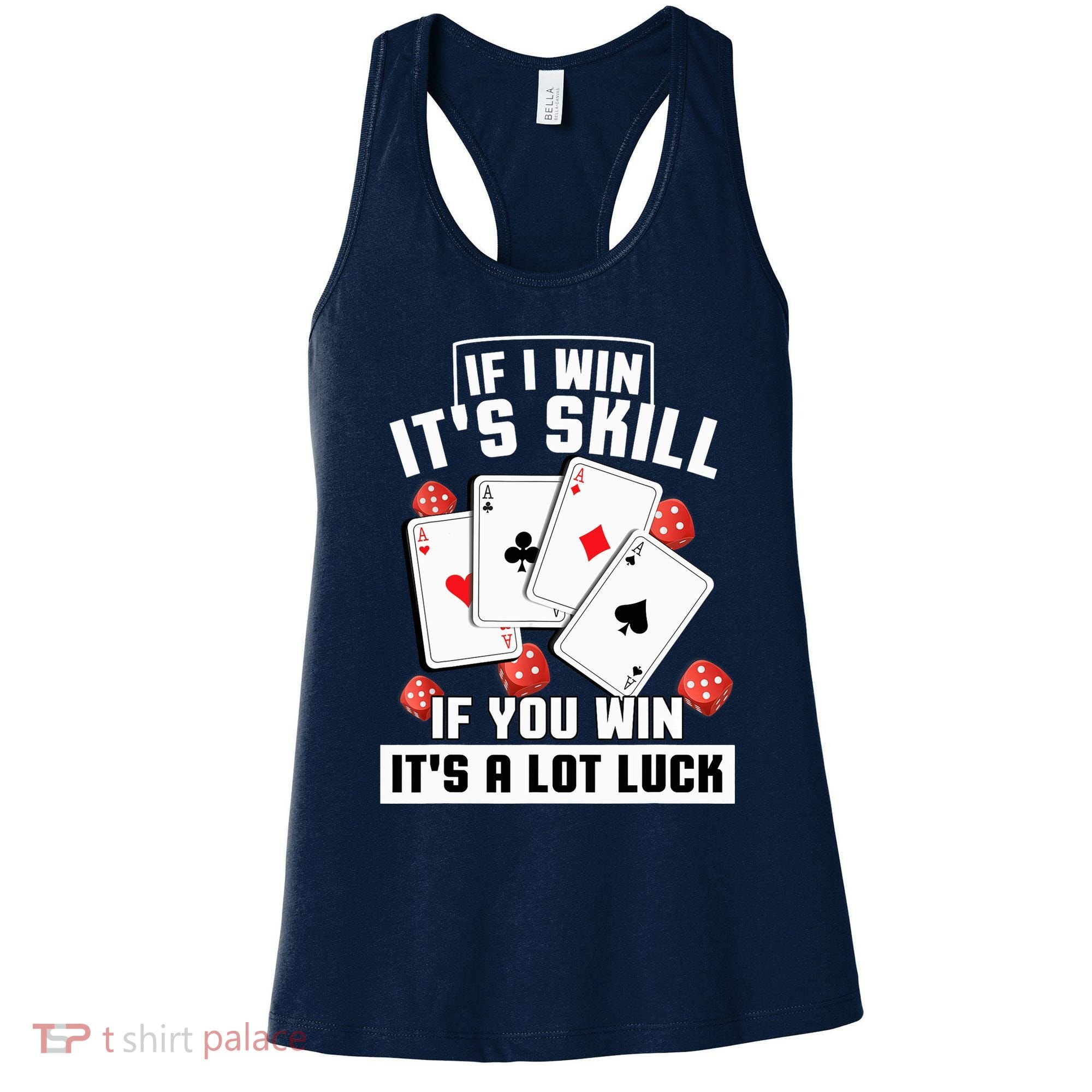 Poker Gifts Blackjack Jackpot Gambling Casino Player Women's Tank Top