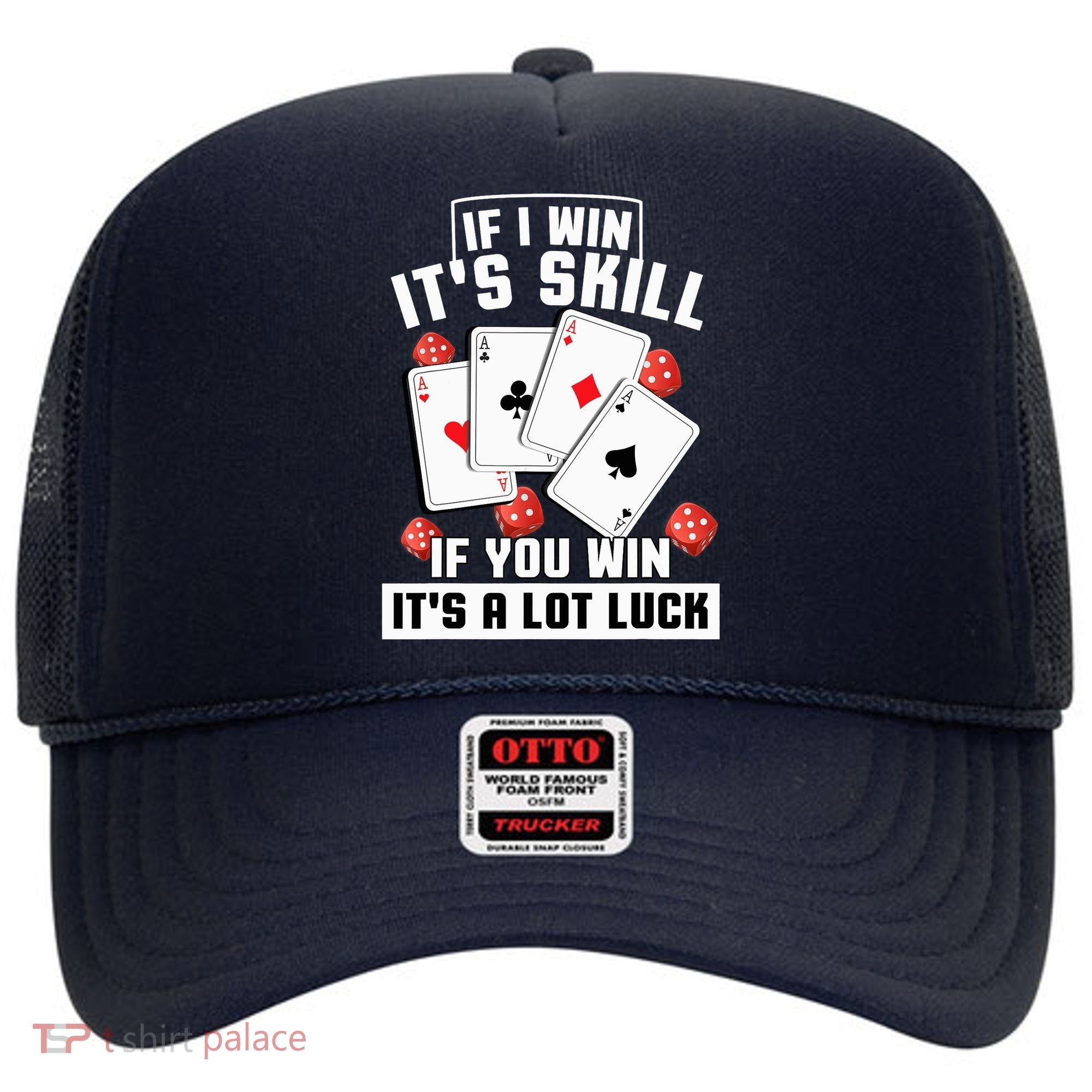 Poker Gifts Blackjack Jackpot Gambling Casino Player Hat