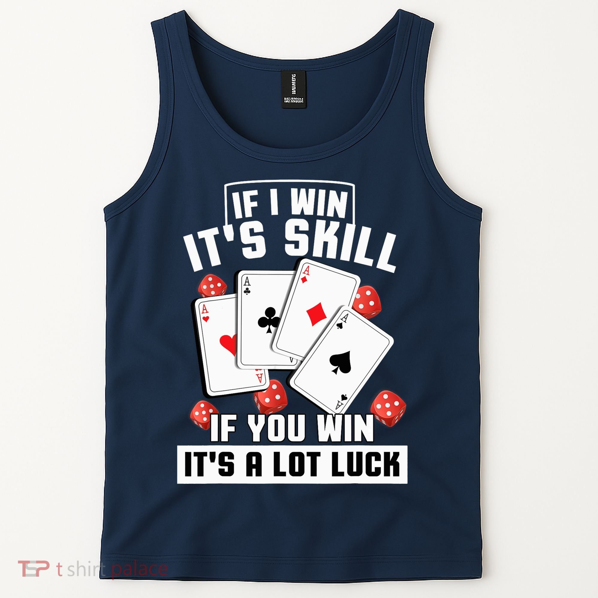 Poker Gifts Blackjack Jackpot Gambling Casino Player Tank Top