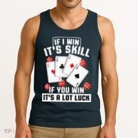 Poker Gifts Blackjack Jackpot Gambling Casino Player Tank Top thumb 3