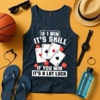 Poker Gifts Blackjack Jackpot Gambling Casino Player Tank Top thumb 4