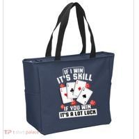 Poker Gifts Blackjack Jackpot Gambling Casino Player Tote Bag thumb 2