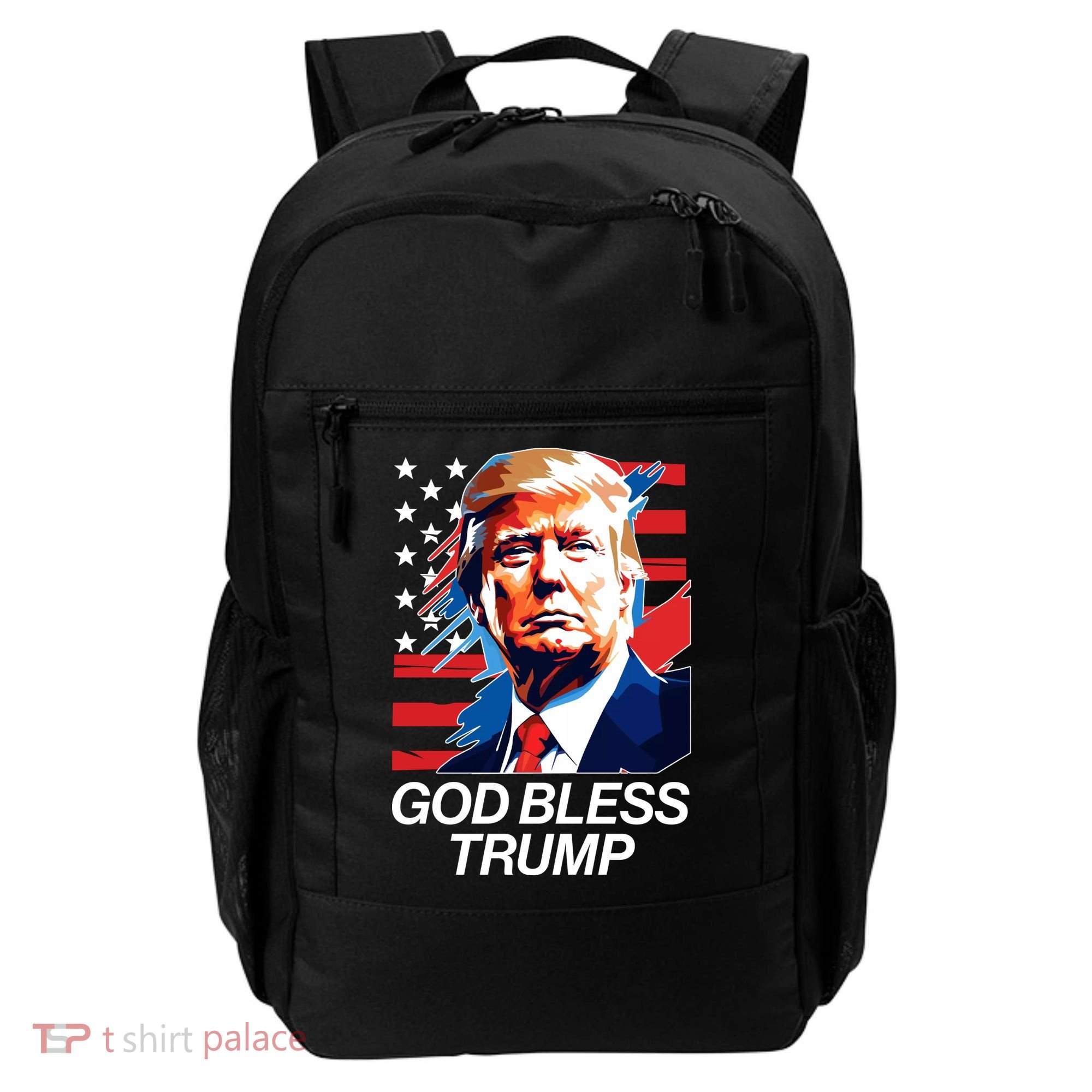 Patriotic God Bless Trump Backpack