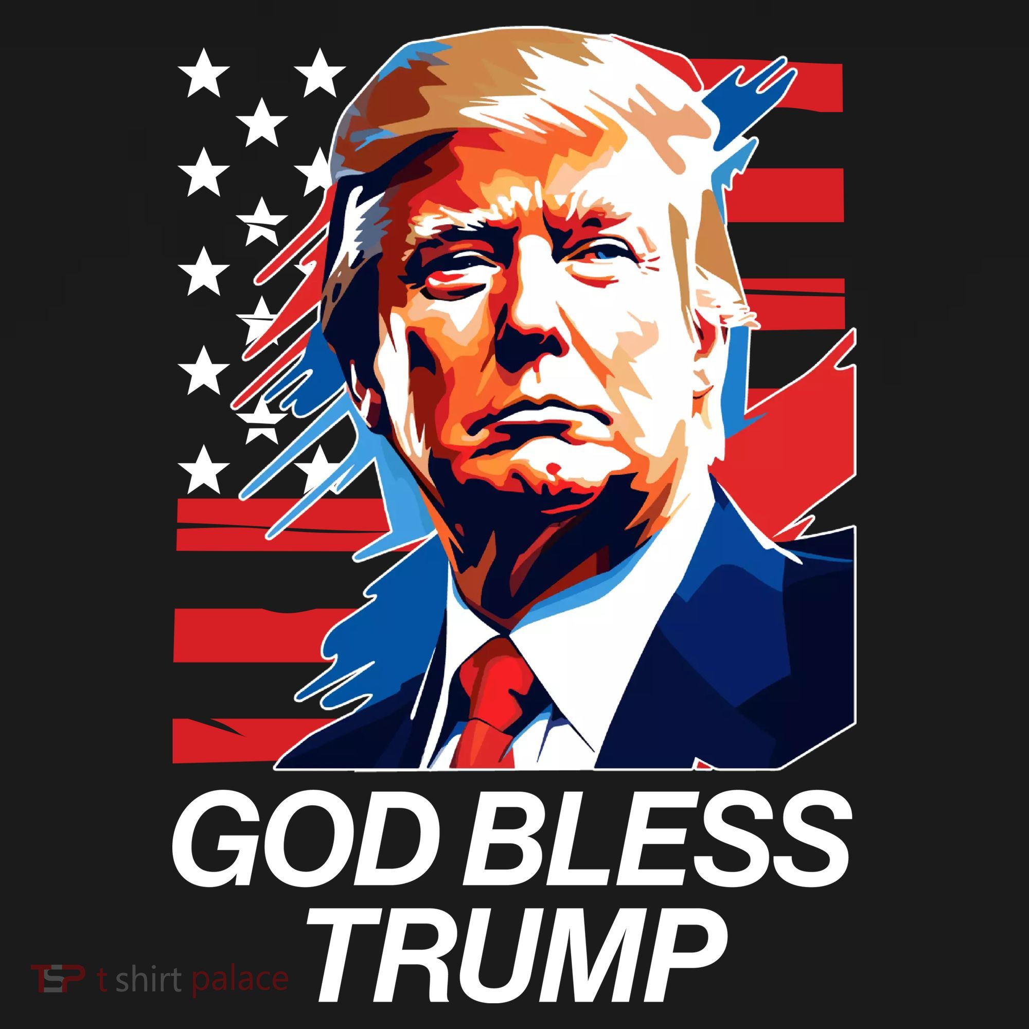Patriotic God Bless Trump Backpack