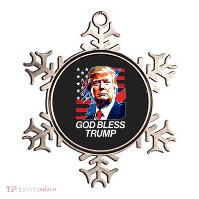 Patriotic God Bless Trump Ornament