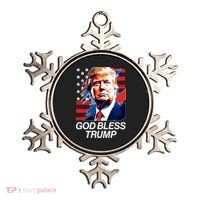 Patriotic God Bless Trump Ornament thumb 0