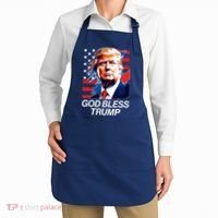 Patriotic God Bless Trump Apron thumb 2