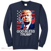 Patriotic God Bless Trump Sweatshirt thumb 0