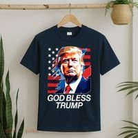 Patriotic God Bless Trump T-Shirt thumb 2