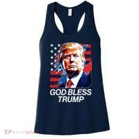 Patriotic God Bless Trump Women's Tank Top thumb 0