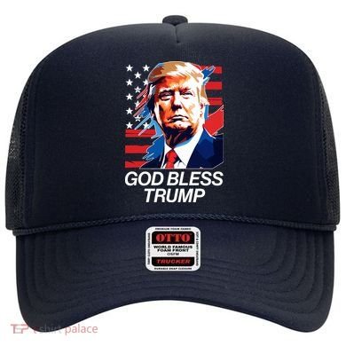 Patriotic God Bless Trump Hat