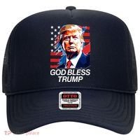 Patriotic God Bless Trump Hat thumb 0
