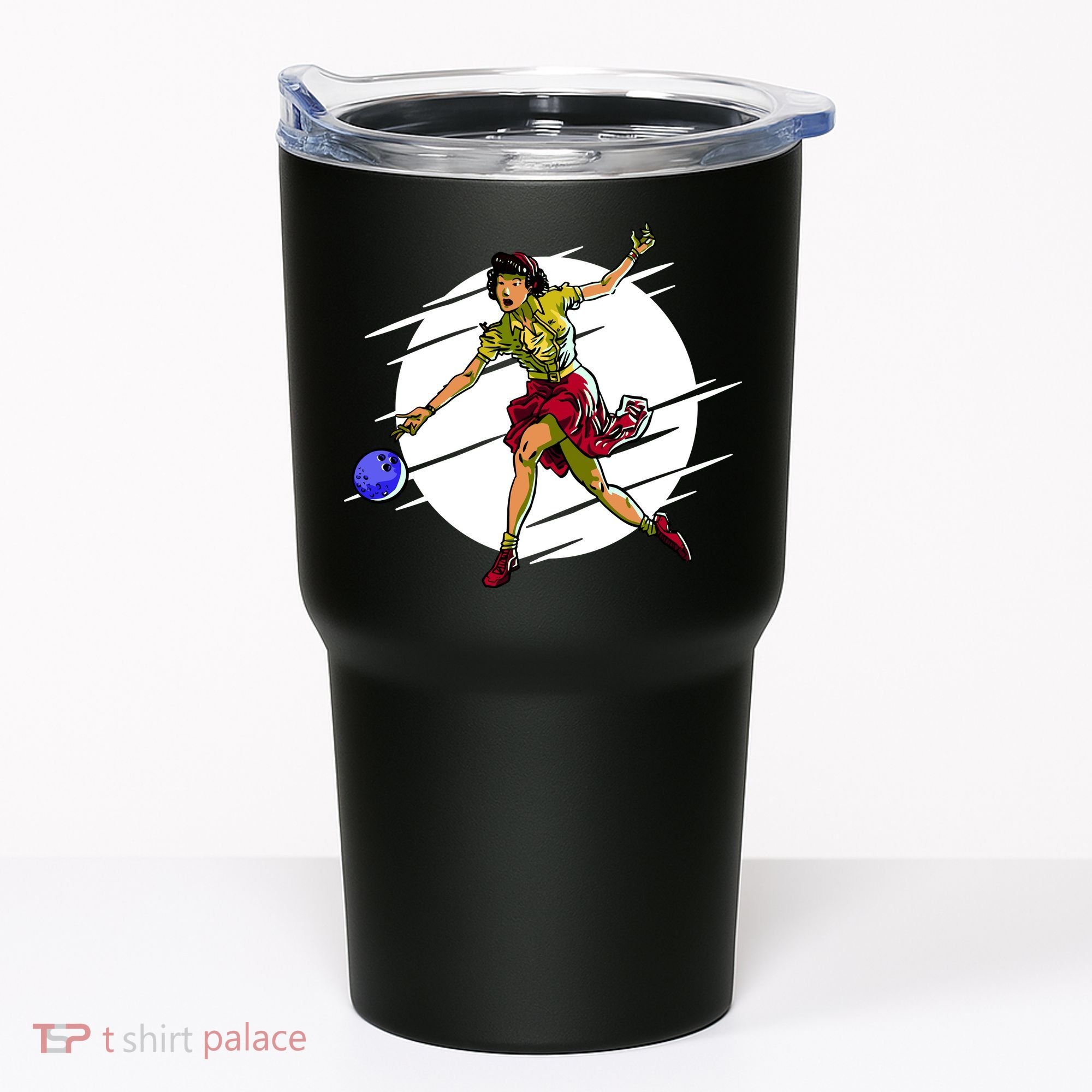 Pinup Girl Bowling Tumbler