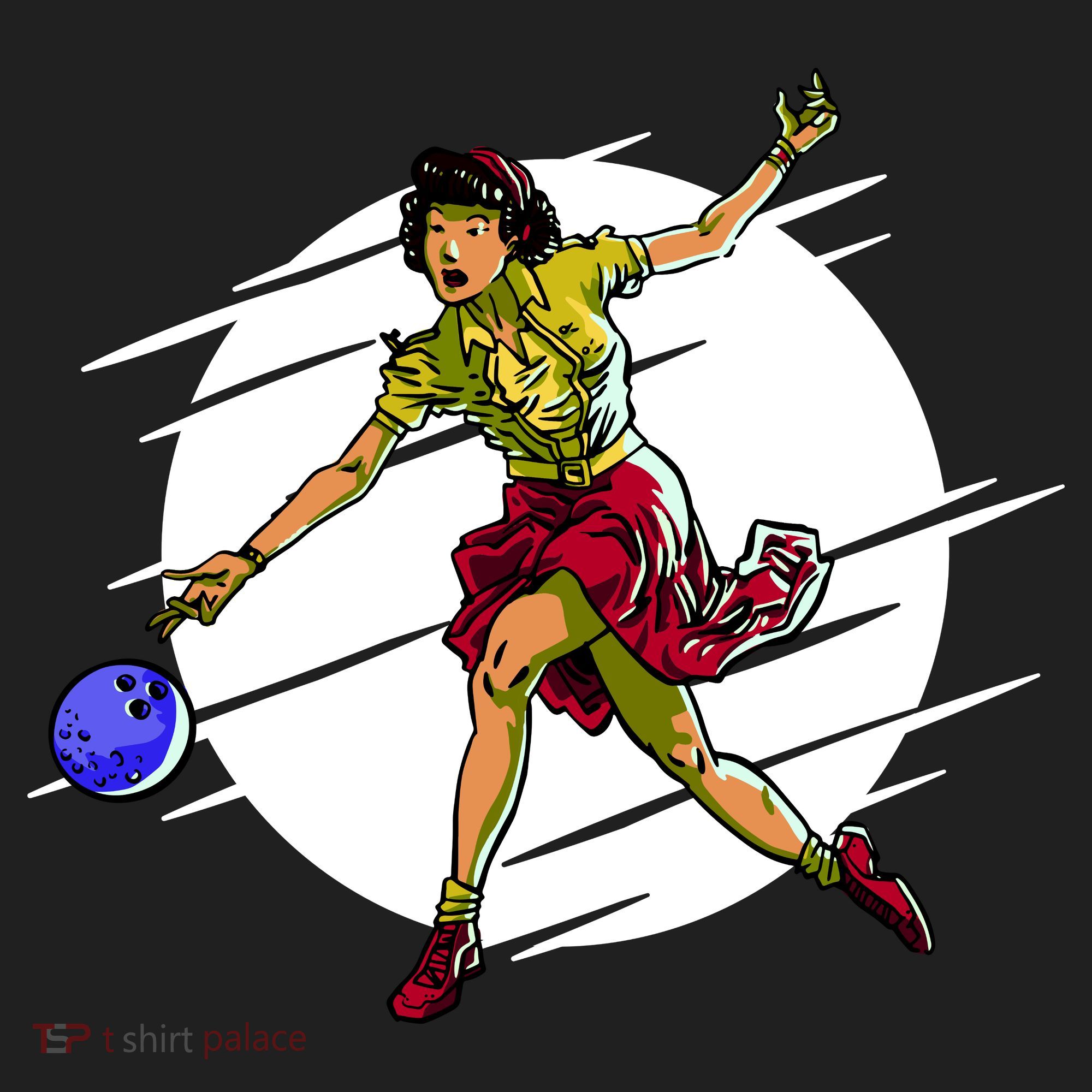 Pinup Girl Bowling Tumbler