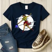 Pinup Girl Bowling Women's T-Shirt thumb 3