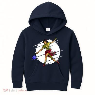 Pinup Girl Bowling Kids Hoodie