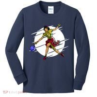 Pinup Girl Bowling Kids Long Sleeve Shirt thumb 0