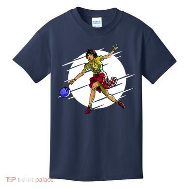 Pinup Girl Bowling Kids T-Shirt