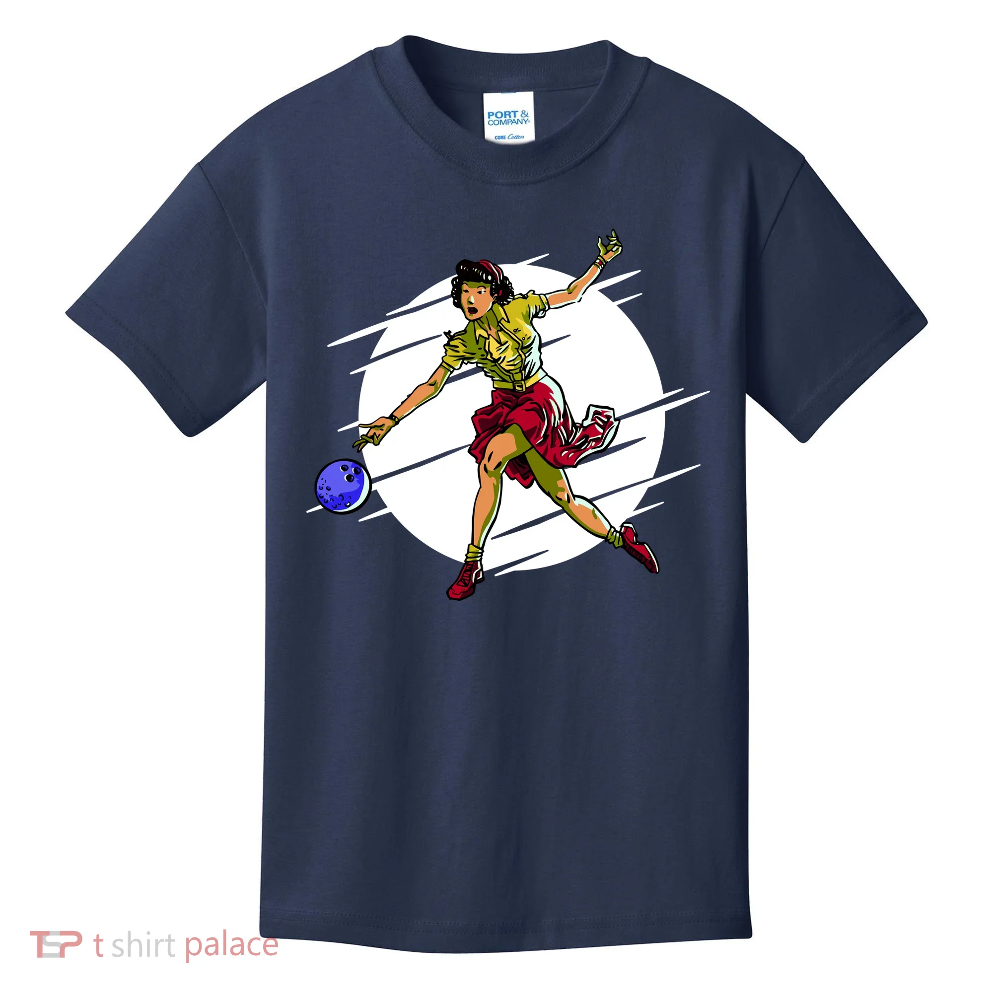 Pinup Girl Bowling Kids T-Shirt