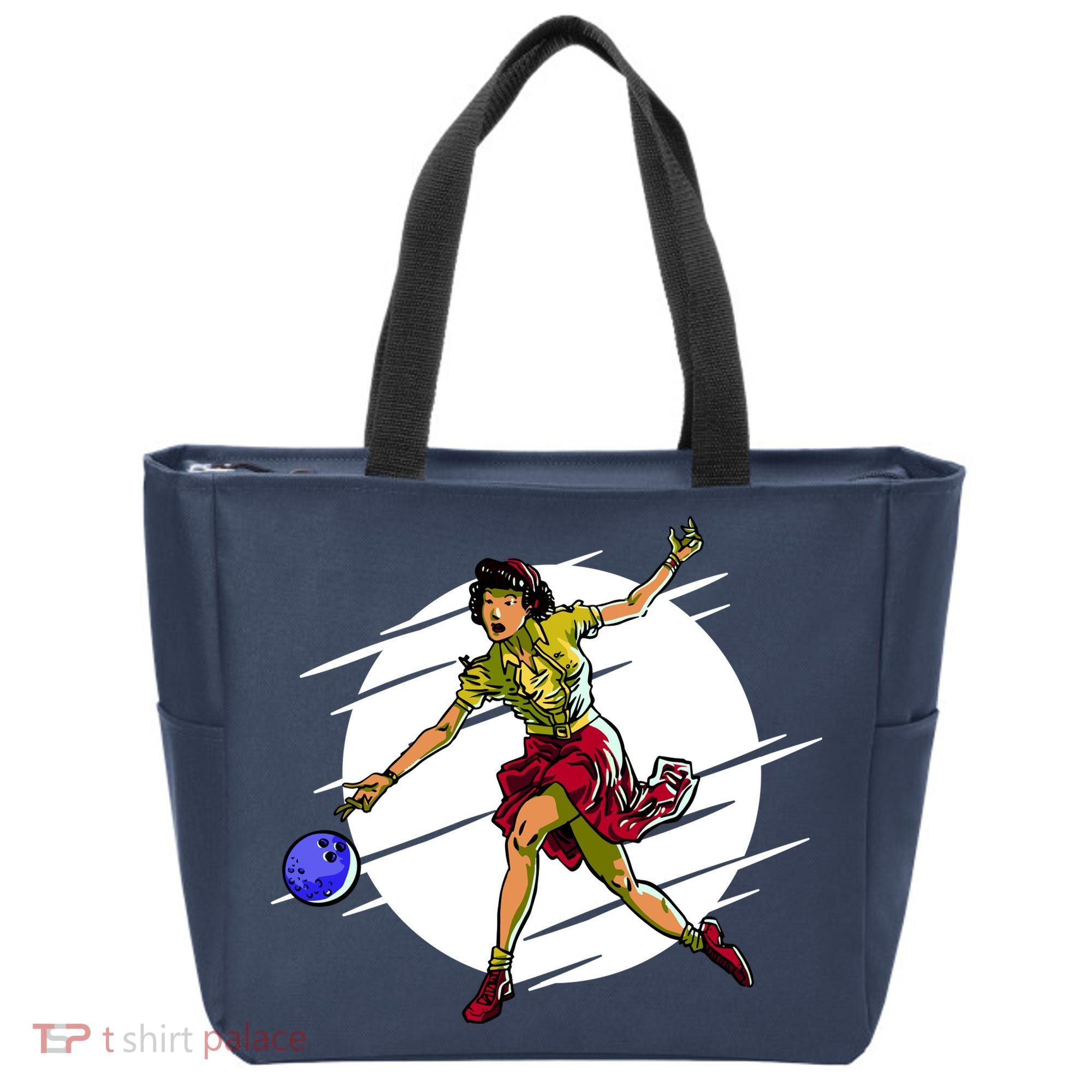 Pinup Girl Bowling Tote Bag