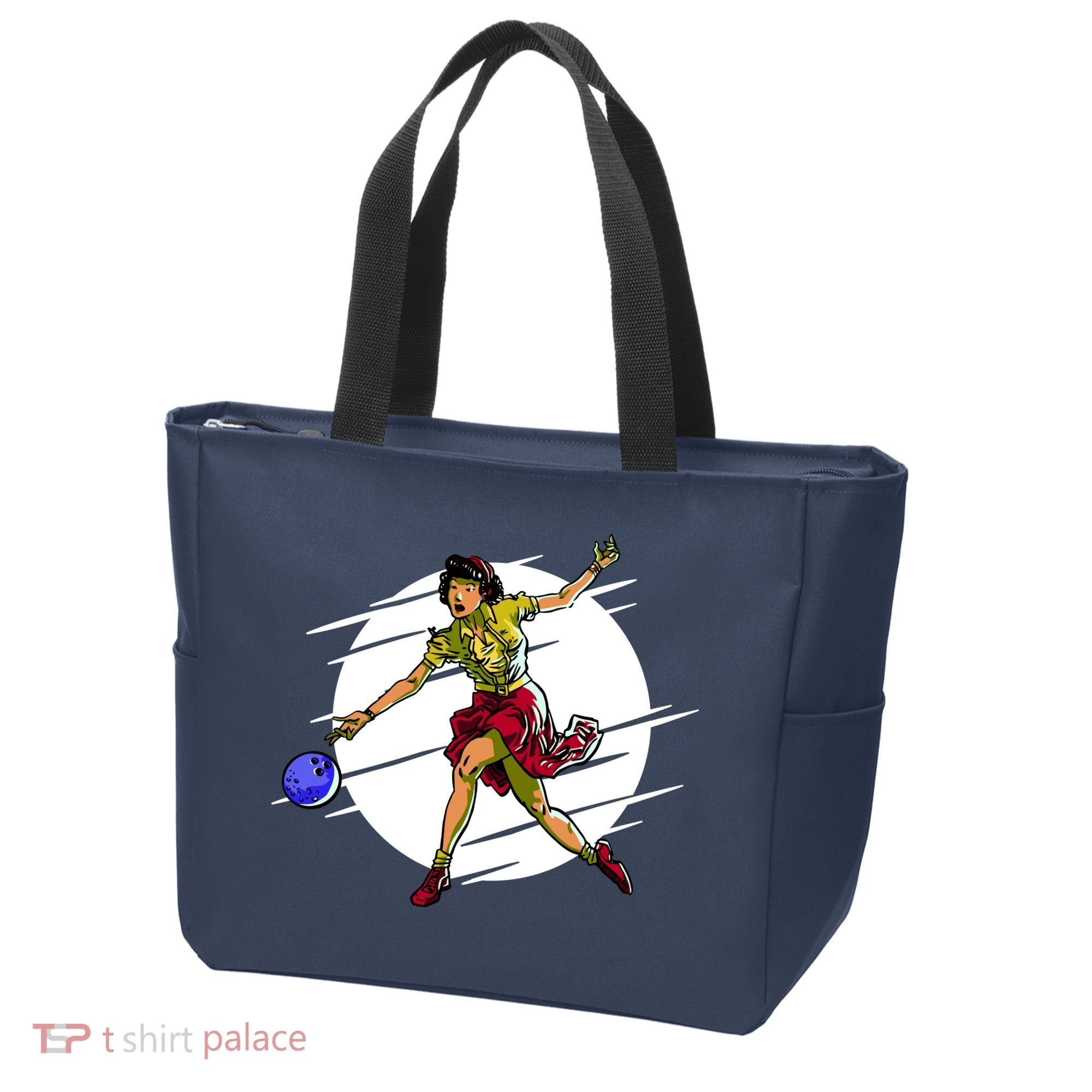 Pinup Girl Bowling Tote Bag