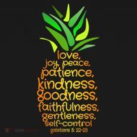 Pineapple Gift Bible Fruit Of The Spirit Love Joy Peace Sweatshirt thumb 3