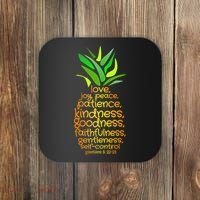 Pineapple Gift Bible Fruit Of The Spirit Love Joy Peace Coaster thumb 0