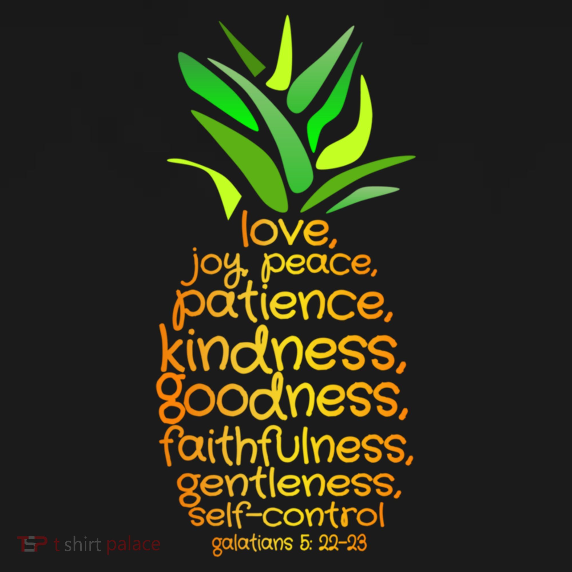 Pineapple Gift Bible Fruit Of The Spirit Love Joy Peace Women's Hoodie