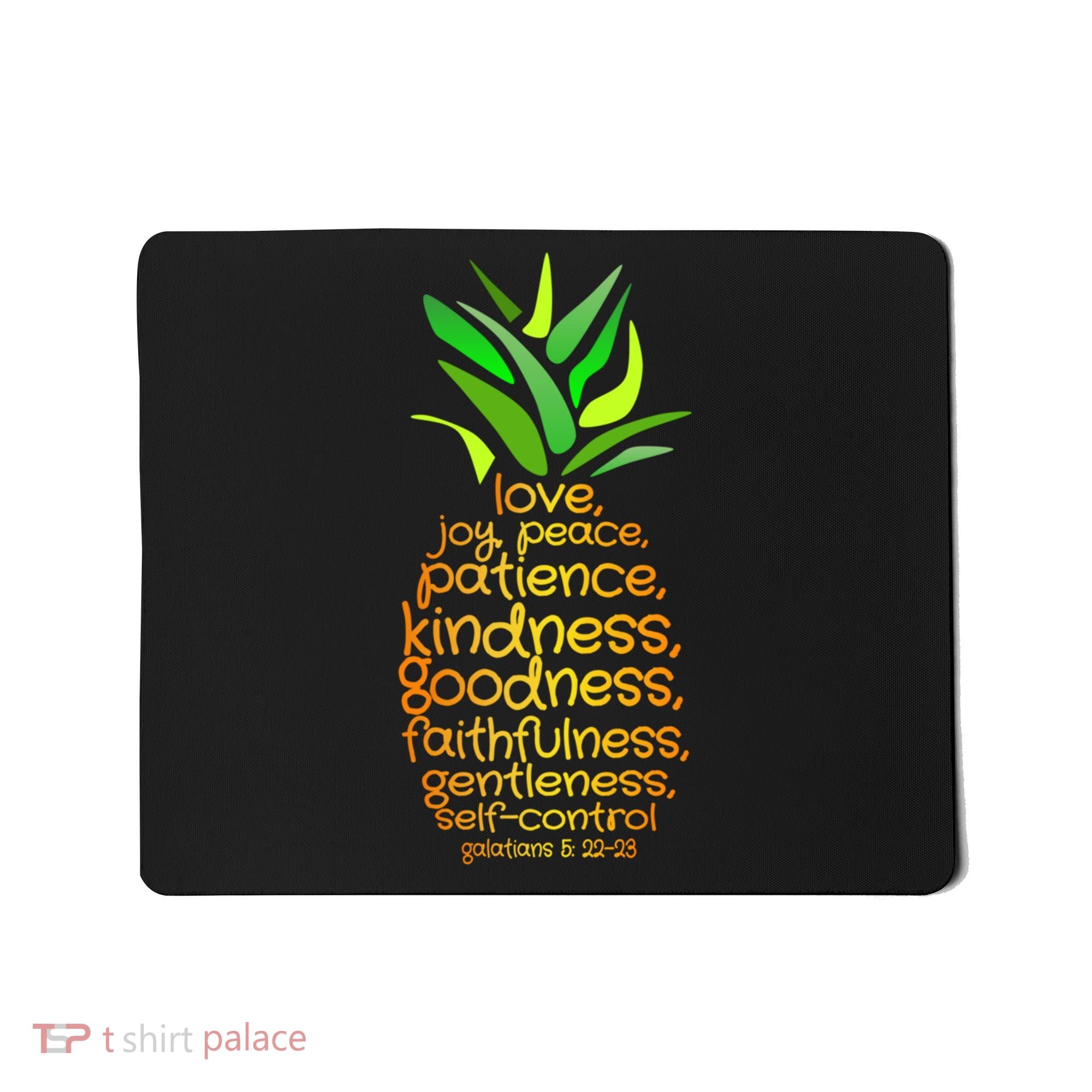 Pineapple Gift Bible Fruit Of The Spirit Love Joy Peace Mousepad