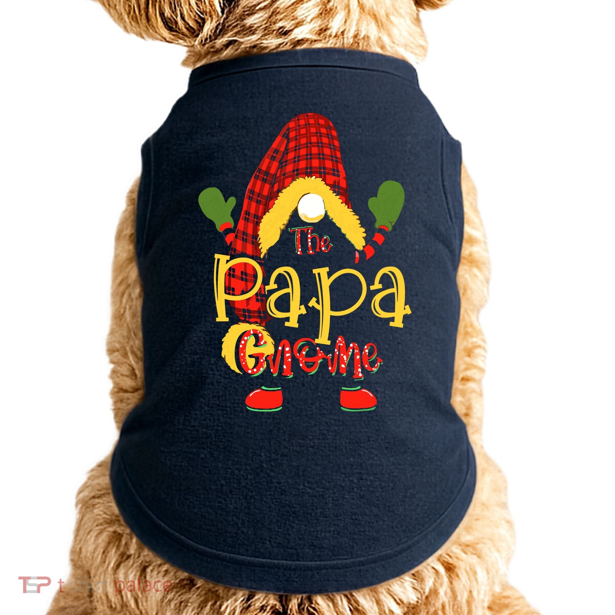 Papa Gnome Christmas Pajamas Matching Family Group Doggie Tank