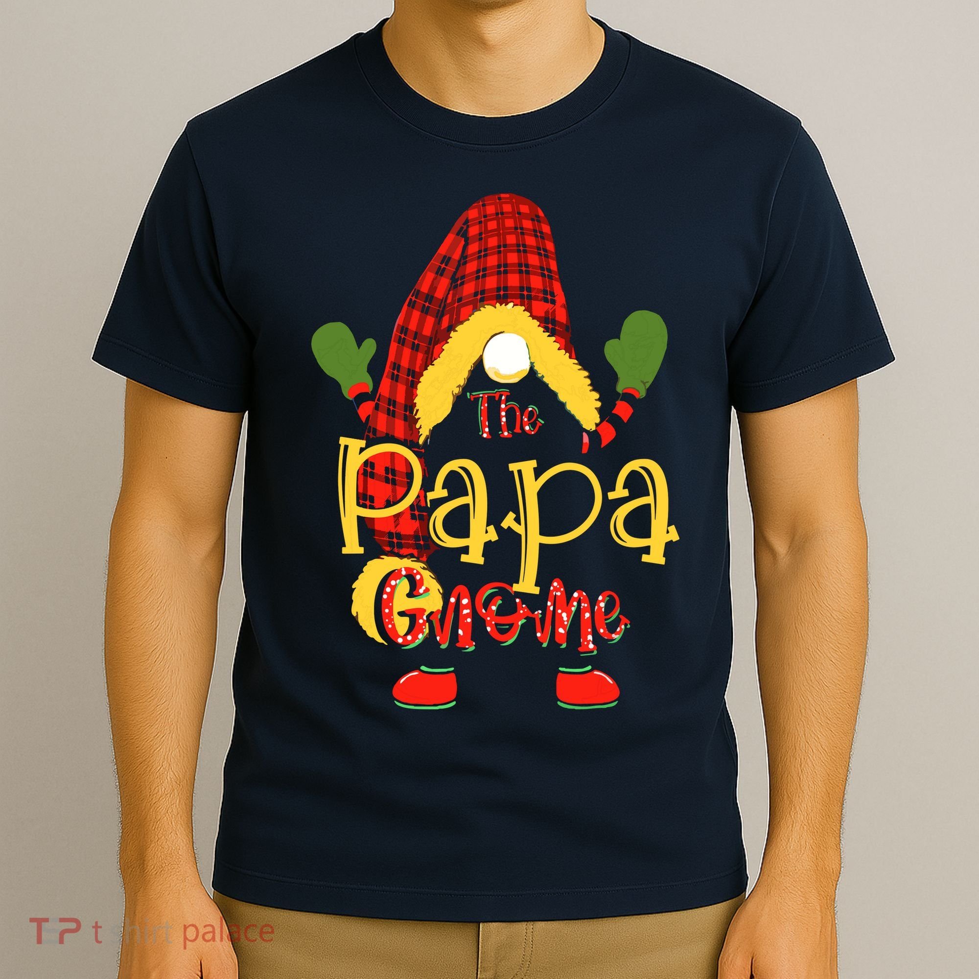 Papa Gnome Christmas Pajamas Matching Family Group T-Shirt