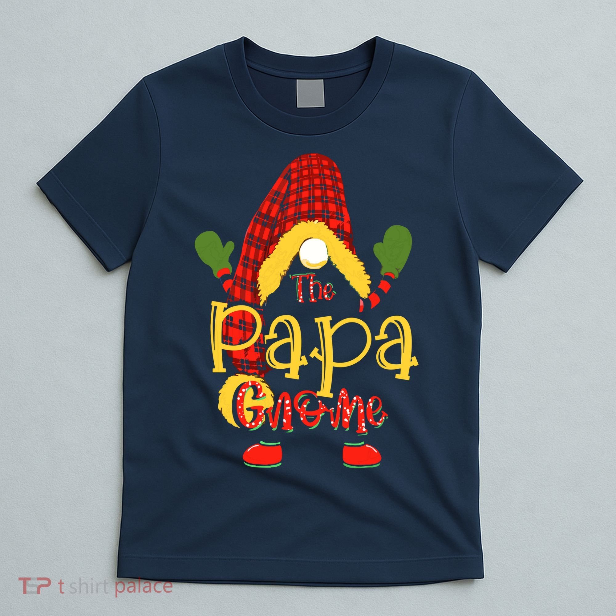 Papa Gnome Christmas Pajamas Matching Family Group T-Shirt