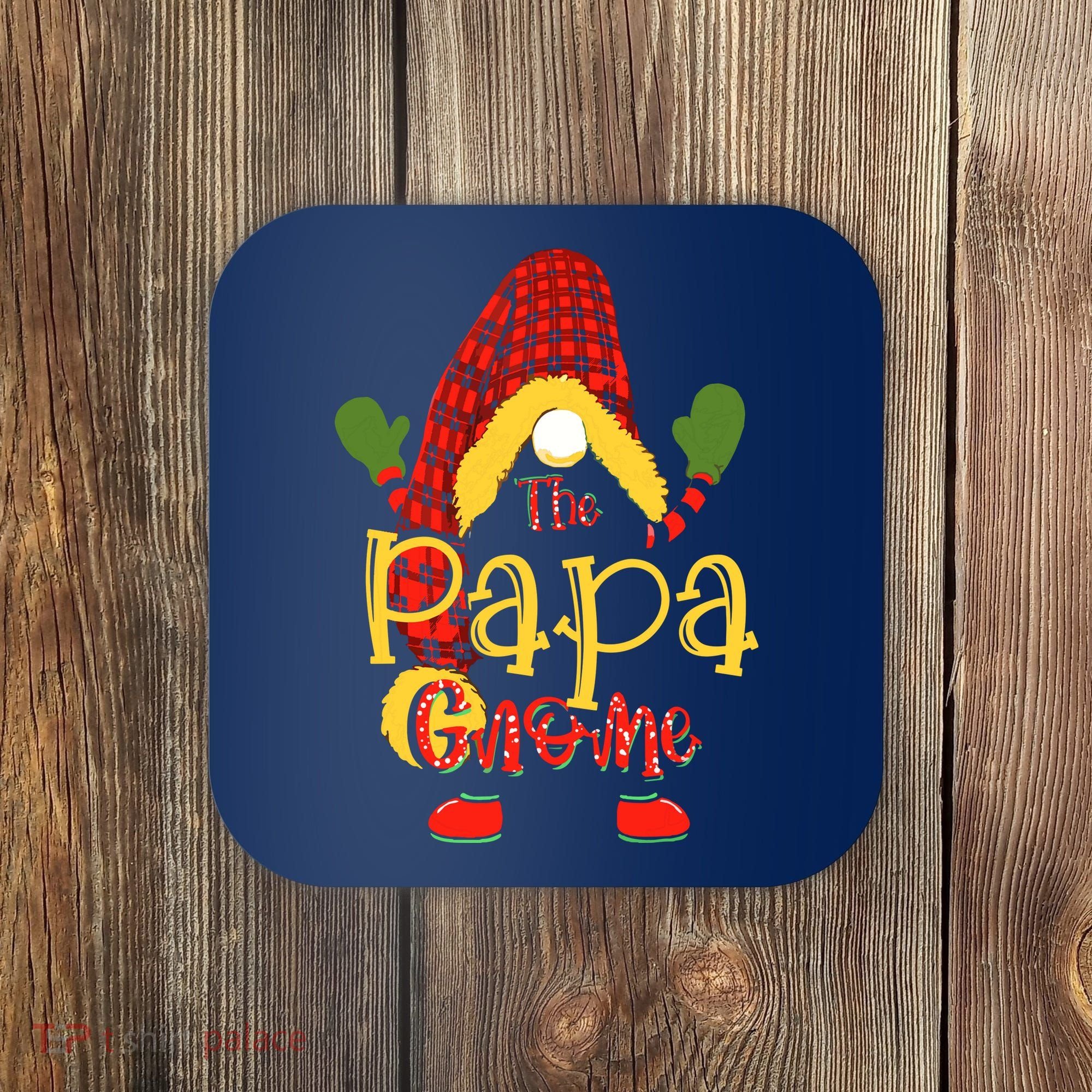 Papa Gnome Christmas Pajamas Matching Family Group Coaster