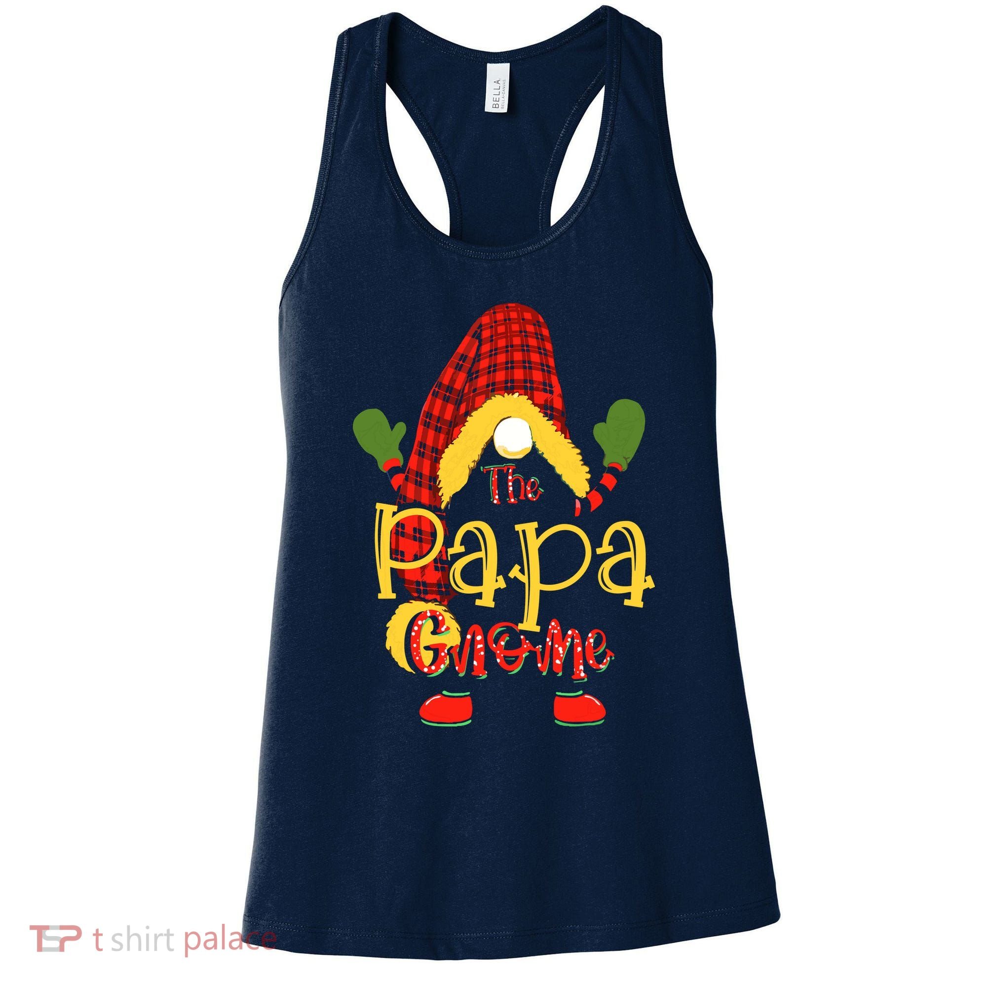 Papa Gnome Christmas Pajamas Matching Family Group Women's Tank Top