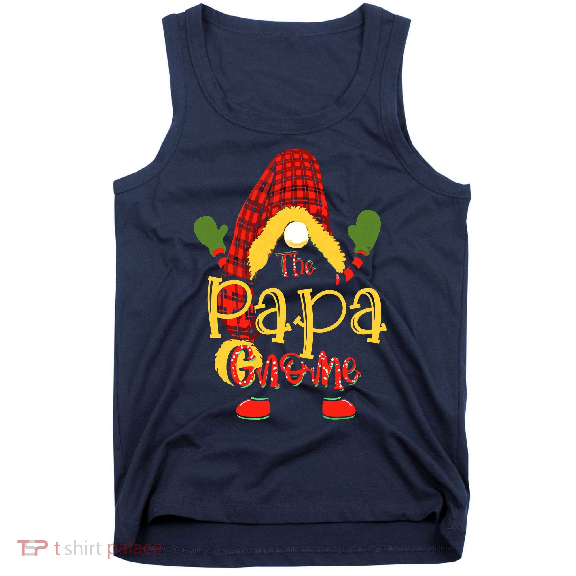 Papa Gnome Christmas Pajamas Matching Family Group Tank Top