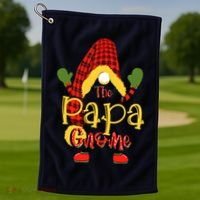 Papa Gnome Christmas Pajamas Matching Family Group Golf Towel thumb 1