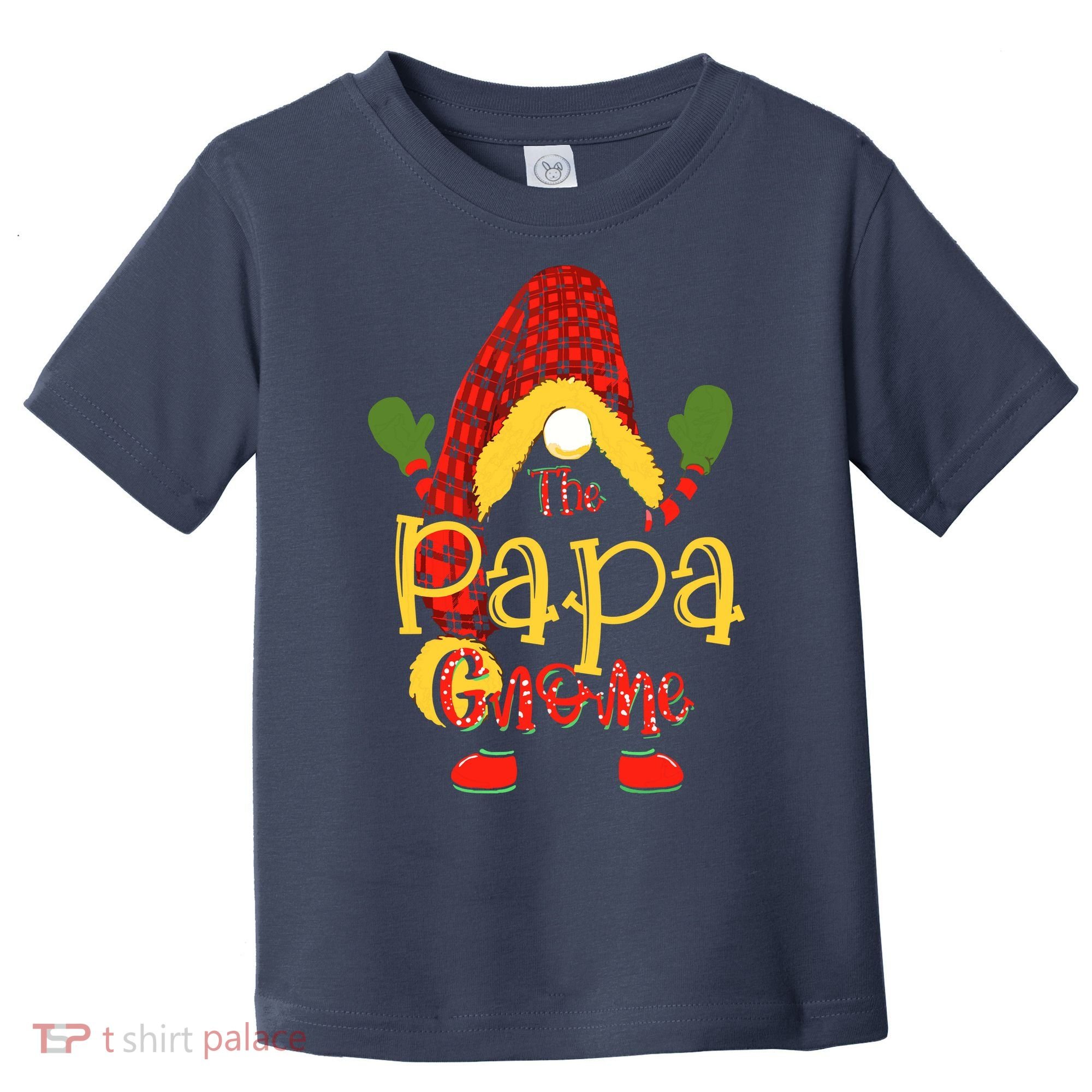 Papa Gnome Christmas Pajamas Matching Family Group Toddler T-Shirt