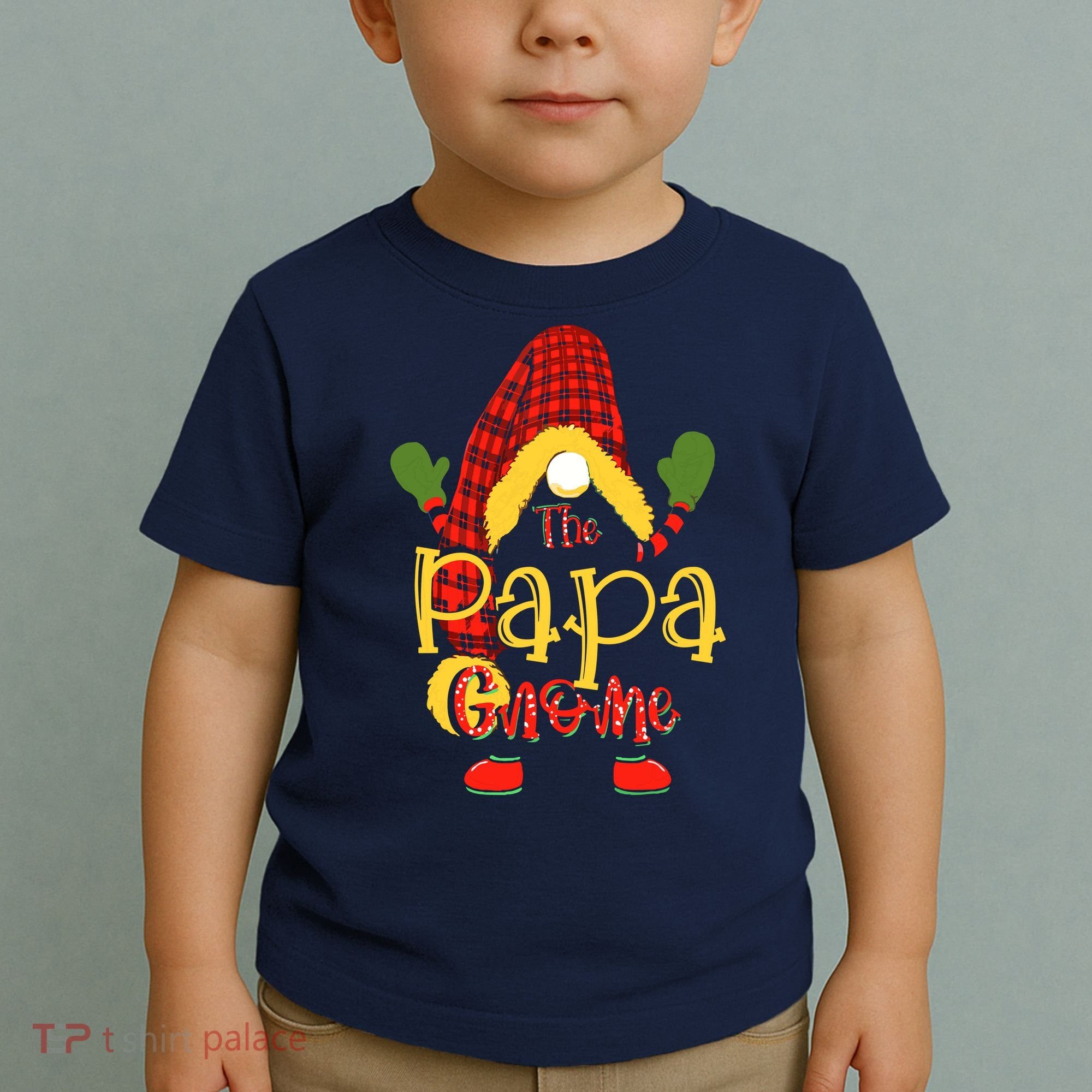 Papa Gnome Christmas Pajamas Matching Family Group Toddler T-Shirt