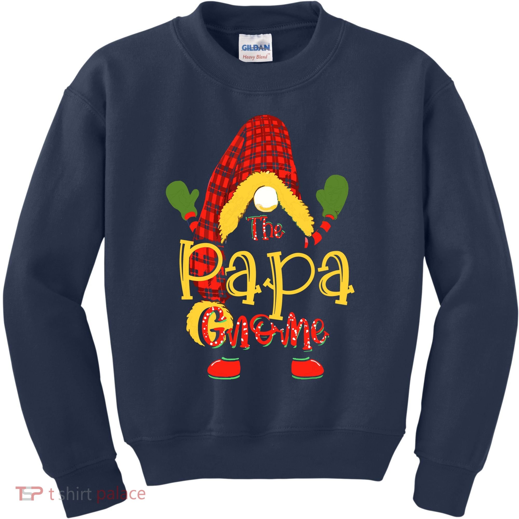 Papa Gnome Christmas Pajamas Matching Family Group Kids Sweatshirt