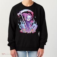 Pastel Goth Creepy Death Grim Reaper Kawaii Occult Menhera Women's Sweatshirt thumb 0