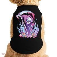 Pastel Goth Creepy Death Grim Reaper Kawaii Occult Menhera Doggie Tank thumb 0