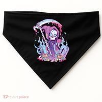 Pastel Goth Creepy Death Grim Reaper Kawaii Occult Menhera USA-Made Doggie Bandana thumb 0