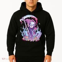 Pastel Goth Creepy Death Grim Reaper Kawaii Occult Menhera Hoodie thumb 2
