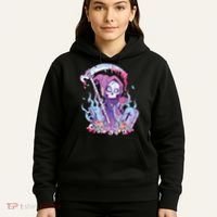 Pastel Goth Creepy Death Grim Reaper Kawaii Occult Menhera Hoodie thumb 5