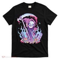 Pastel Goth Creepy Death Grim Reaper Kawaii Occult Menhera T-Shirt thumb 0