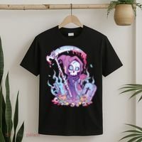 Pastel Goth Creepy Death Grim Reaper Kawaii Occult Menhera T-Shirt thumb 2