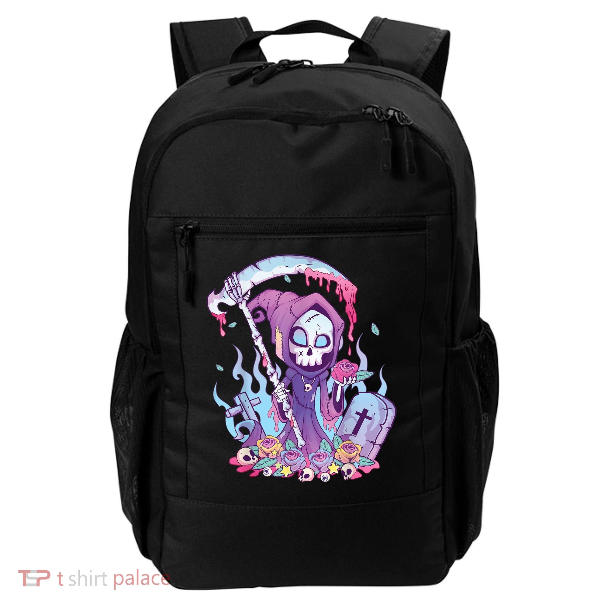 Pastel Goth Creepy Death Grim Reaper Kawaii Occult Menhera Backpack