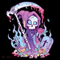 Pastel Goth Creepy Death Grim Reaper Kawaii Occult Menhera Coffee Mug thumb 5