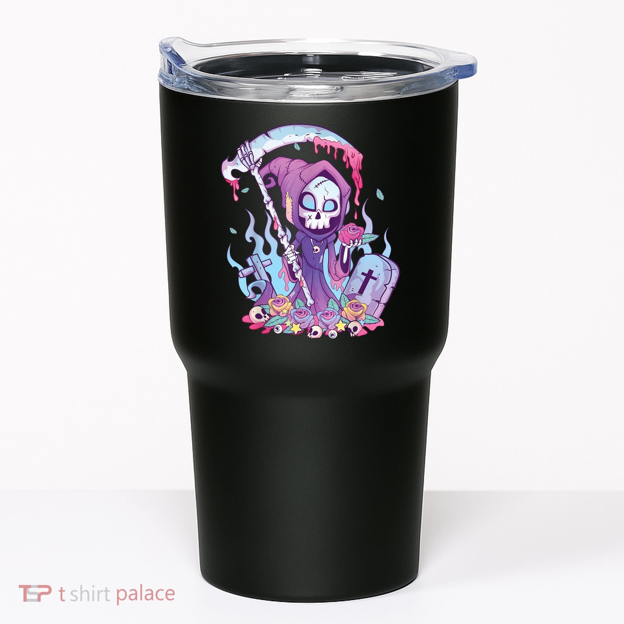 Pastel Goth Creepy Death Grim Reaper Kawaii Occult Menhera Tumbler